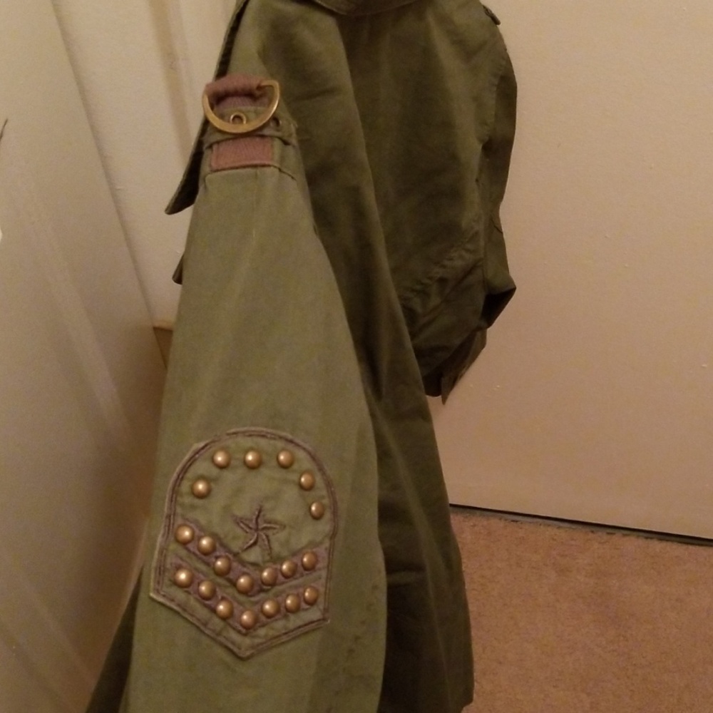 EUC 3/4 SLEEVE LIGHTWEIGHT MILITARY JACKET  SZ.1X - Picture 4 of 8